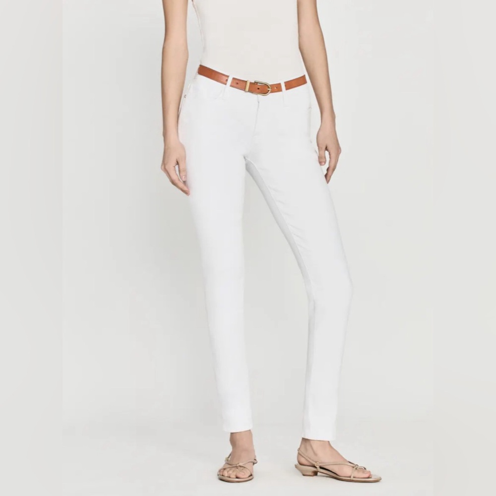 Frame White Le High Straight Denim Size 26